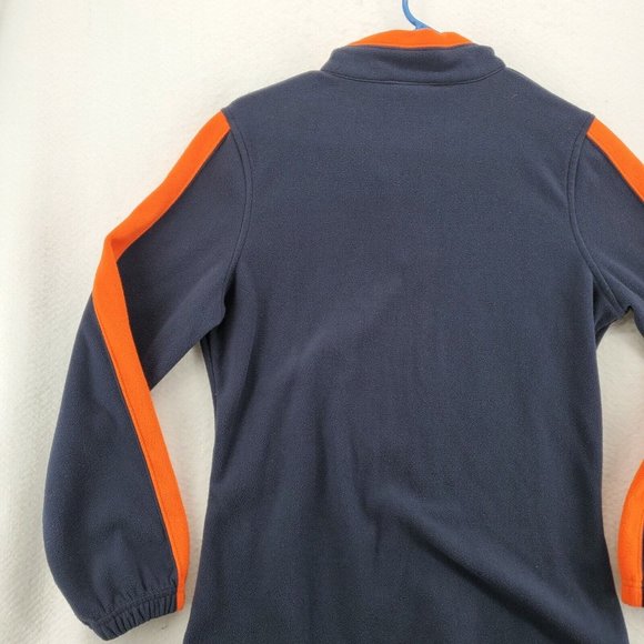 CHICAGO BEARS Sweater NFL Women's Long Sleeve 1/4 Zip Fleece Pullover Blue Med - Picture 11 of 12